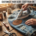 Oval Leatherette Iron-on Patch